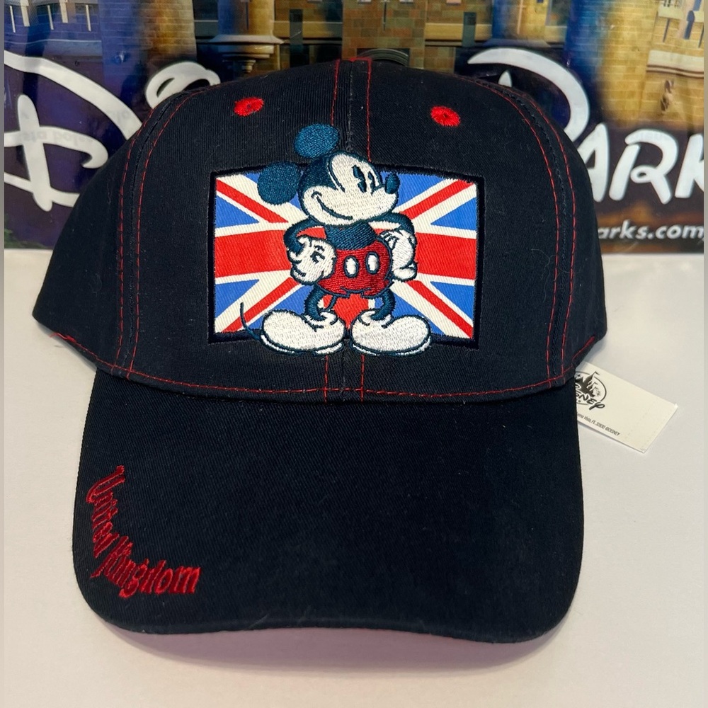 Disney Parks Epcot UK United Kingdom England Flag Mickey Mouse Hat NEW